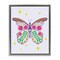 Stupell Industries Free Spirit Floral Butterfly Framed Floater Canvas Wall Art Design by Aralma